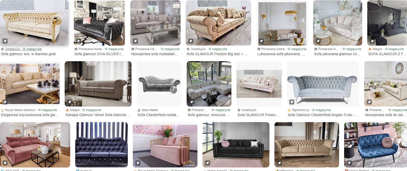 sofa glamour sofa chesterfield